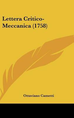 Lettera Critico-Meccanica (1758) by Ottaviano Cametti image