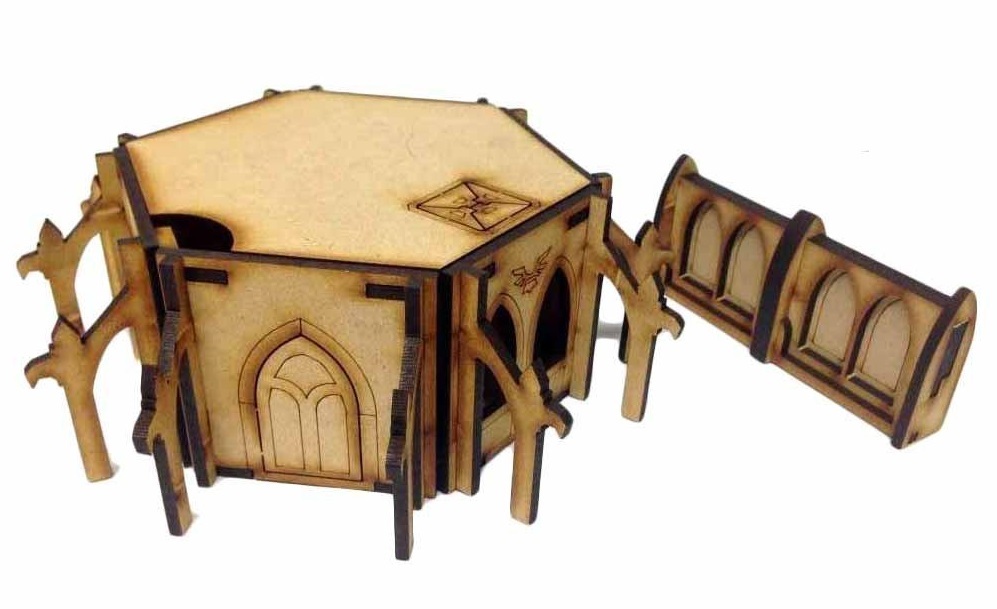TTCombat: Tabletop Scenics - Gothic Outpost Building image