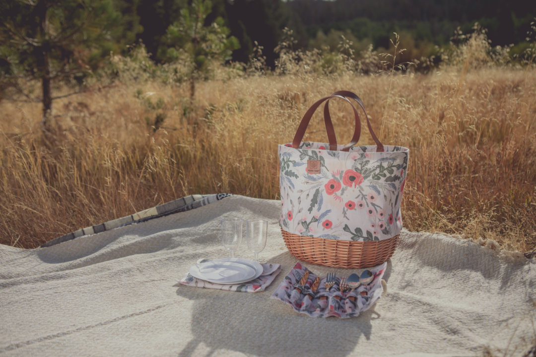 Picnic Time: Promenade Picnic Basket (Floral) image