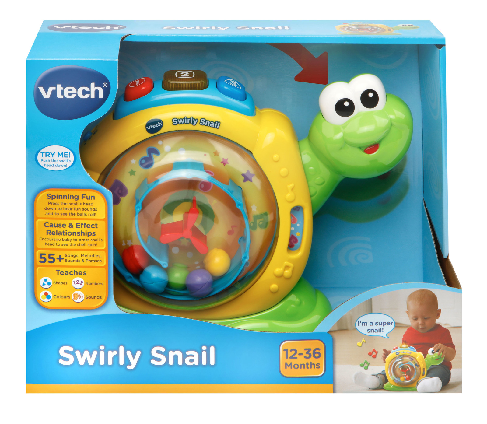 Vtech: Swirly Snail - Pop & Spin Toy image