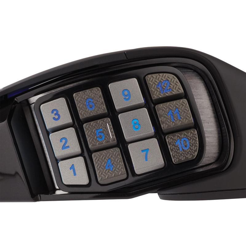 Corsair Scimitar Elite RGB MMO Gaming Mouse - Black for PC image