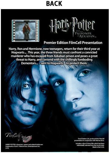 FilmCells: Harry Potter (Prisoner of Azkaban) - PremierCell Presentation image