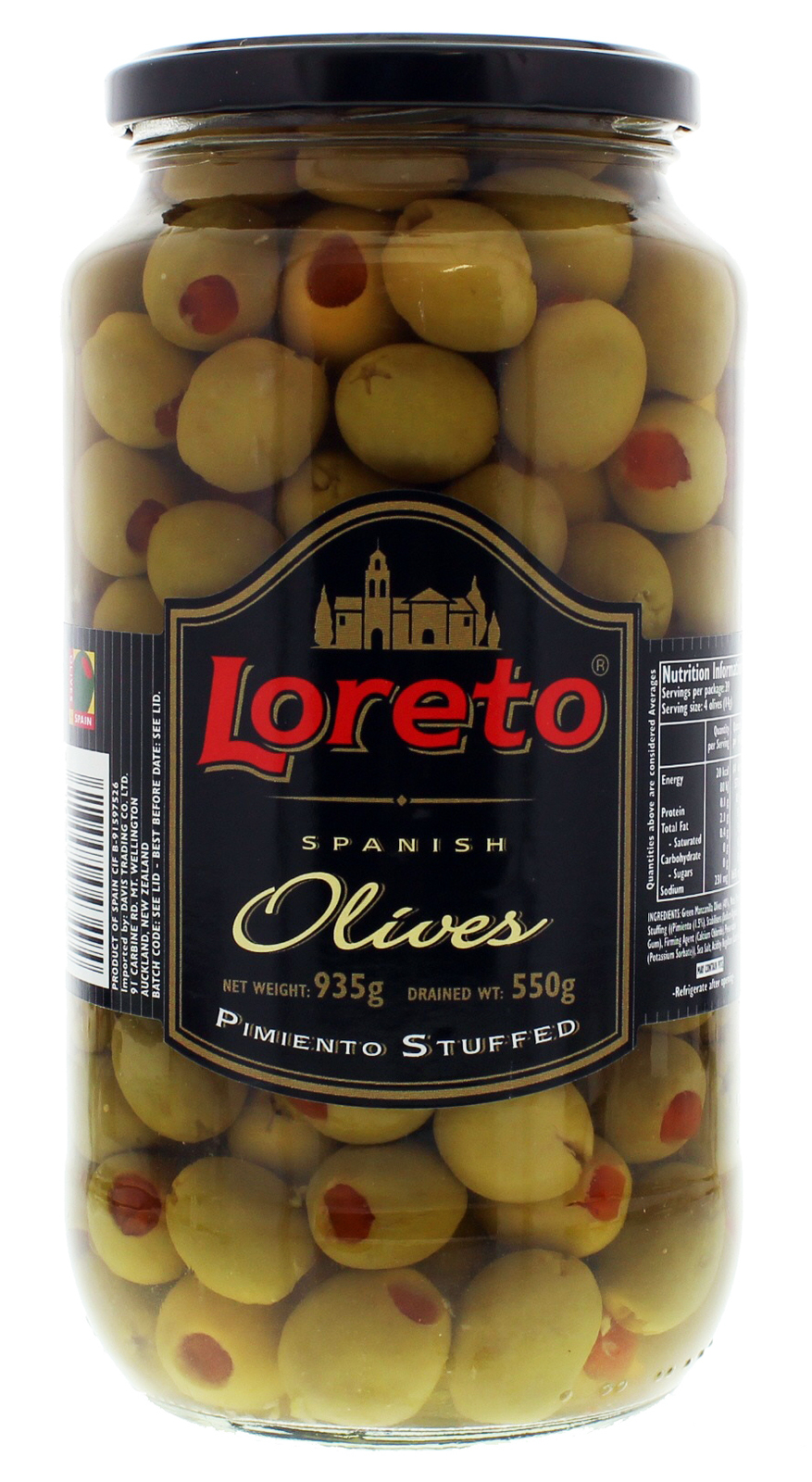 Loreto Spanish Olives Pimiento Stuffed at Mighty Ape NZ