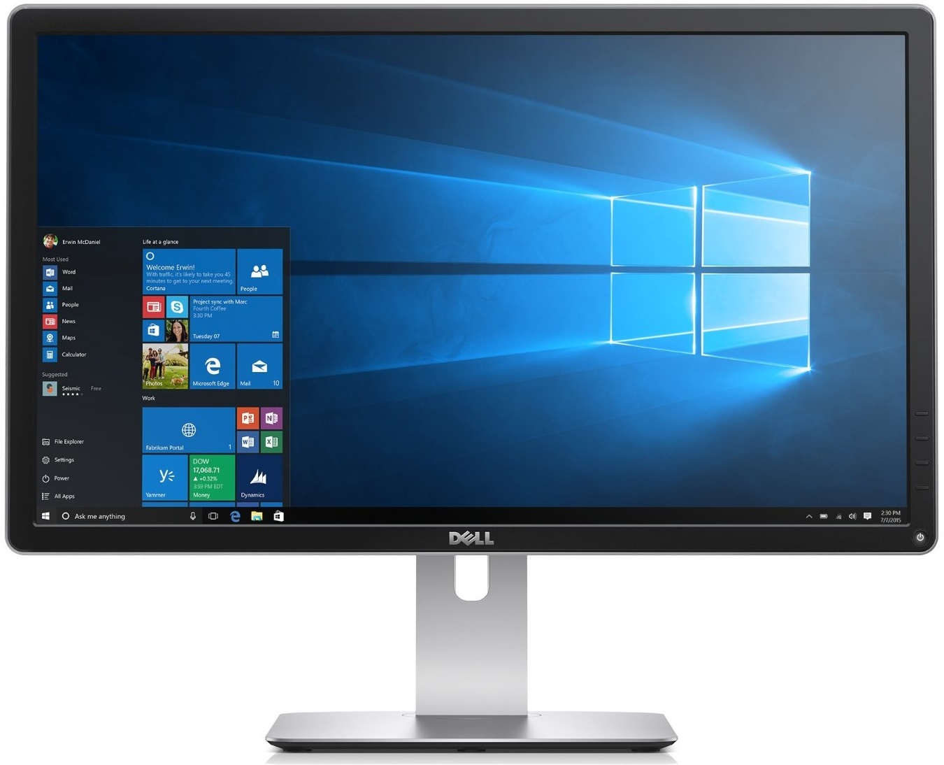 23.8" Dell P2415Q UHD Monitor image