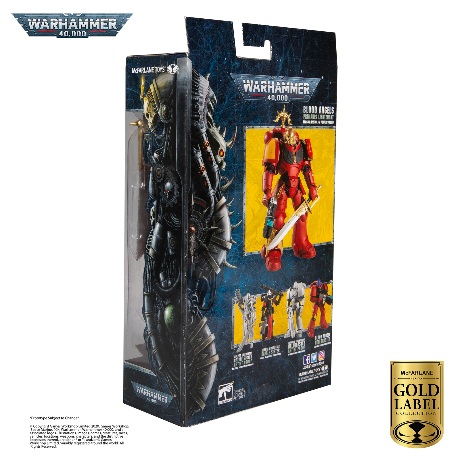Warhammer 40k: Blood Angels Primaris Lieutenant - 7" Action Figure image