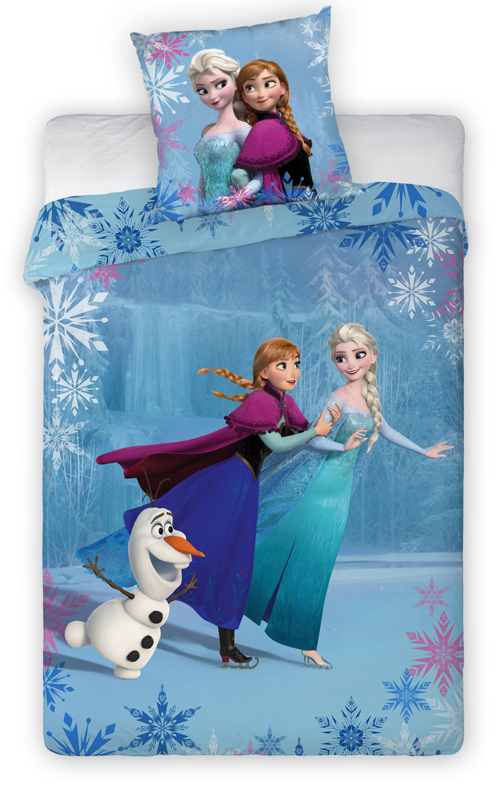 Disney: Frozen Duvet Set (Anna, Elsa & Olaf on Ice) - Single