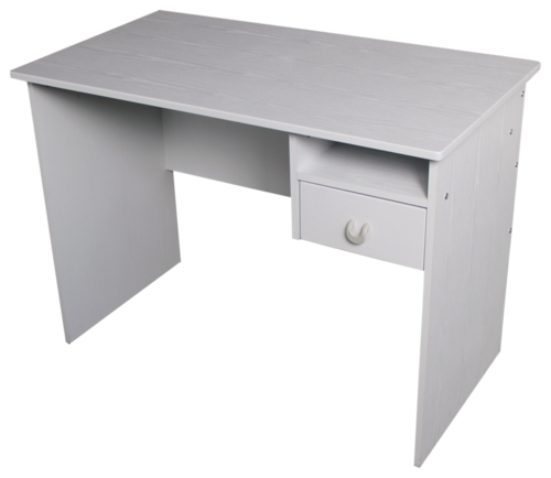 Croxley Computer Desk With Shelf Pen Draw (White Woodgrain) image