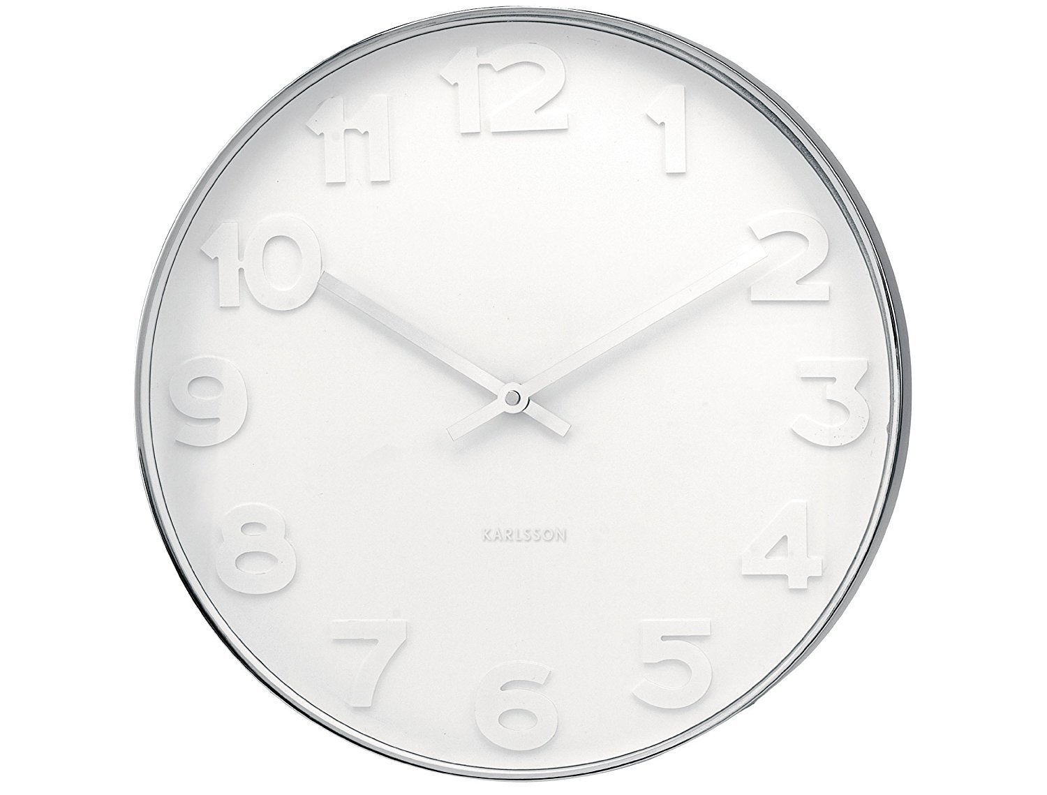 Karlsson Wall Clock - Mr. White (Steel - Small) image