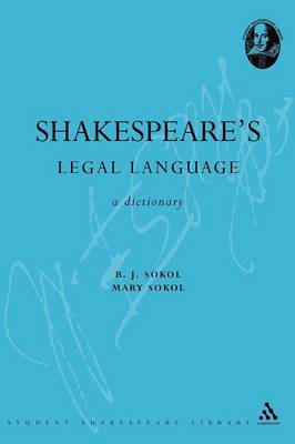 Shakespeare's Legal Language by B.J. Sokol image