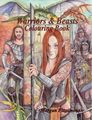 Warriors and Beasts Colouring Book image