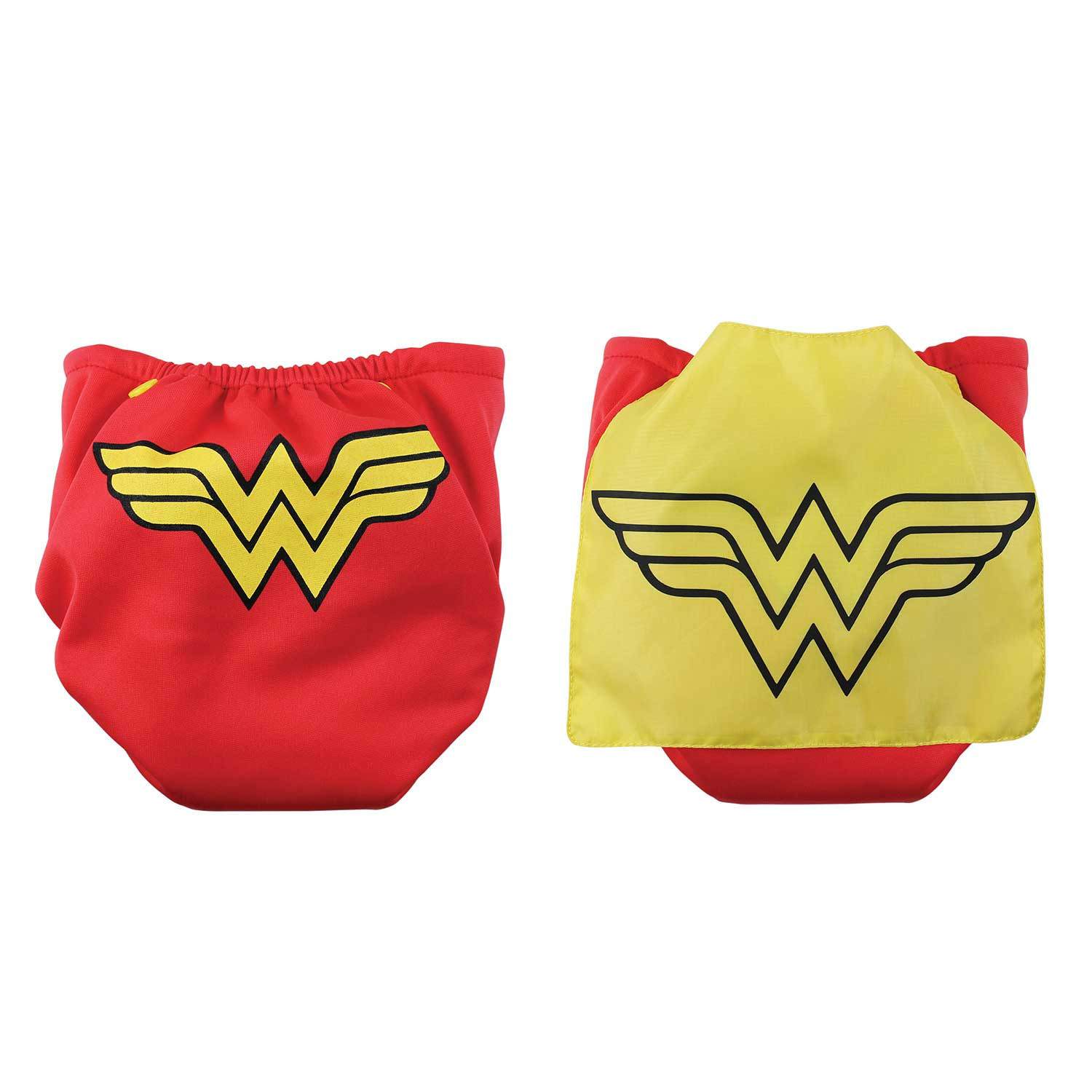 Bumkins DC Comics Snap in One Nappy with Cape - Wonder Woman image