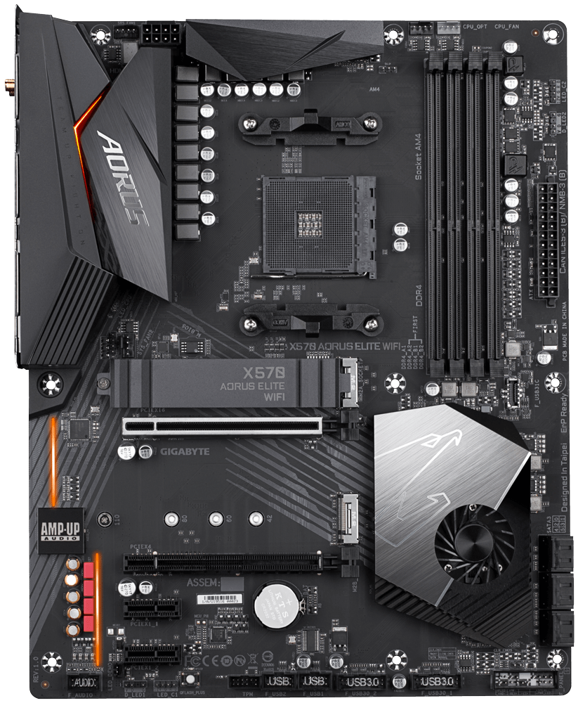 Gigabyte X570 Aorus Elite Wifi AMD Motherboard at Mighty Ape Australia