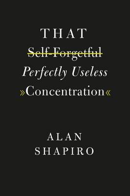 That Self-Forgetful Perfectly Useless Concentration by Alan Shapiro