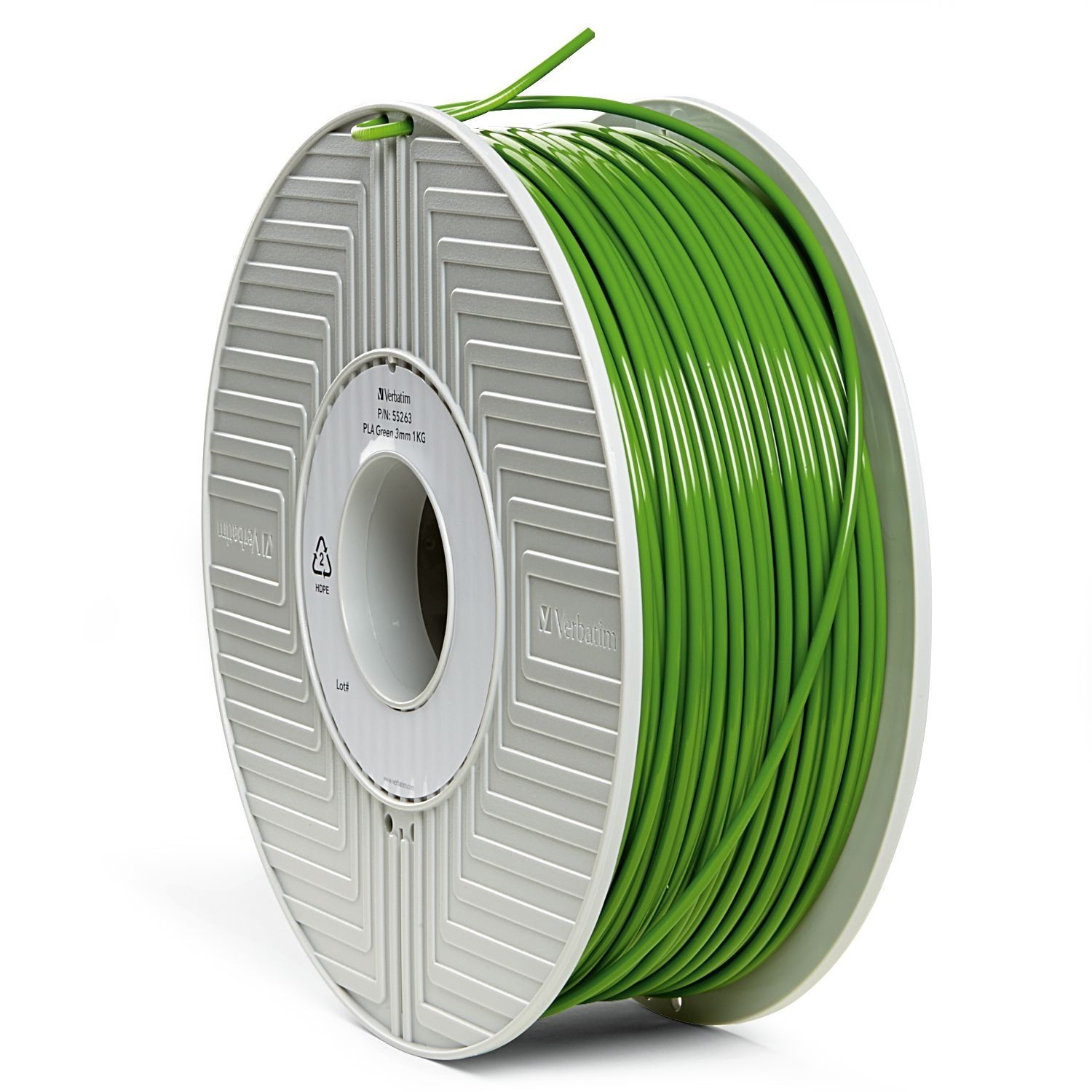 Verbatim 3D Printer PLA 3.00mm Filament - 1kg Reel (Green) image