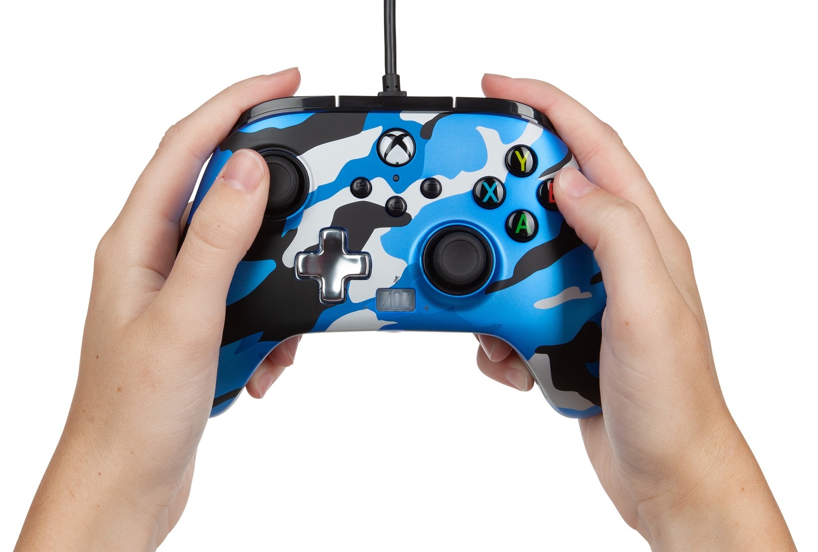PowerA Xbox Enhanced Wired Controller (Chrome Camo Blue) Xbox Series