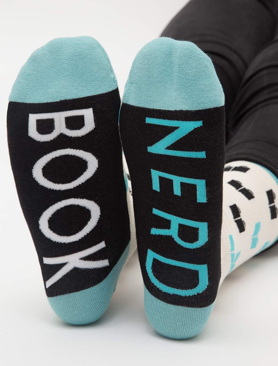 Out of Print: Book Nerd - Crew Socks image