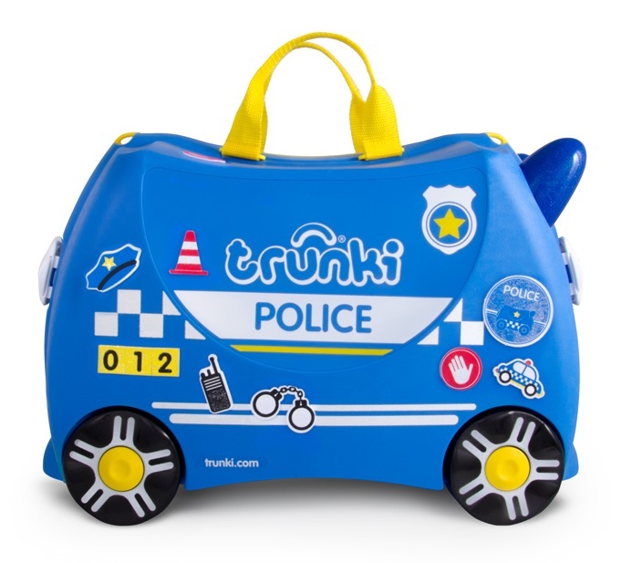 Percy Police Car Trunki - Ride-On Suitcase image