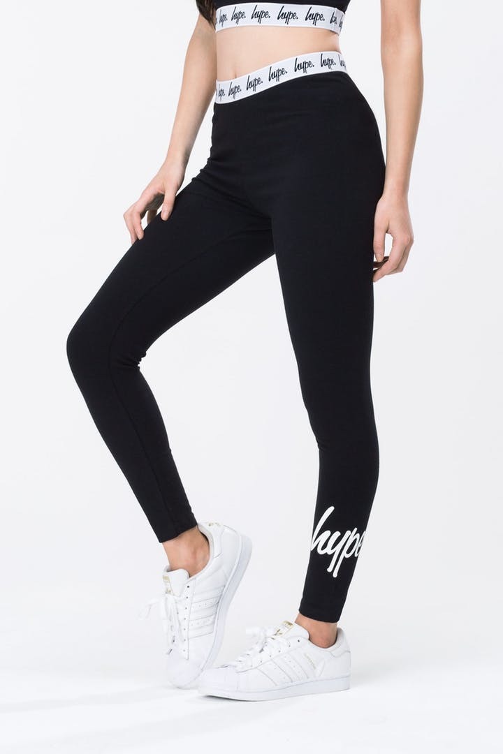 Just Hype: Taped Women's Leggings Black - 14 image