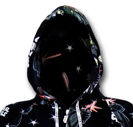 Star Wars: Empire Unisex Footed & Hooded Pyjamas - Large image