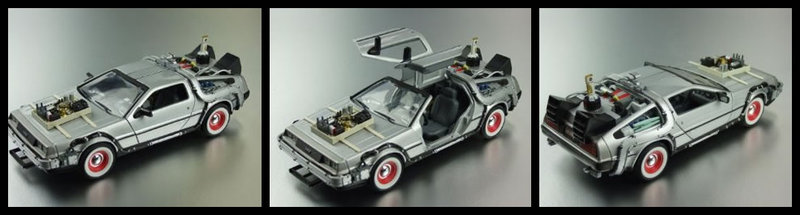 Back To The Future Trilogy: DeLorean - Die-Cast Vehicle Set