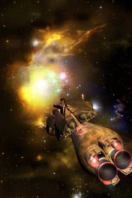 Spaceship Approaching Nebula Journal by Cool Image image