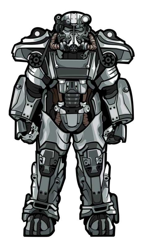 Fallout - T60 Power Armor (#X6) - XL FiGPiN image