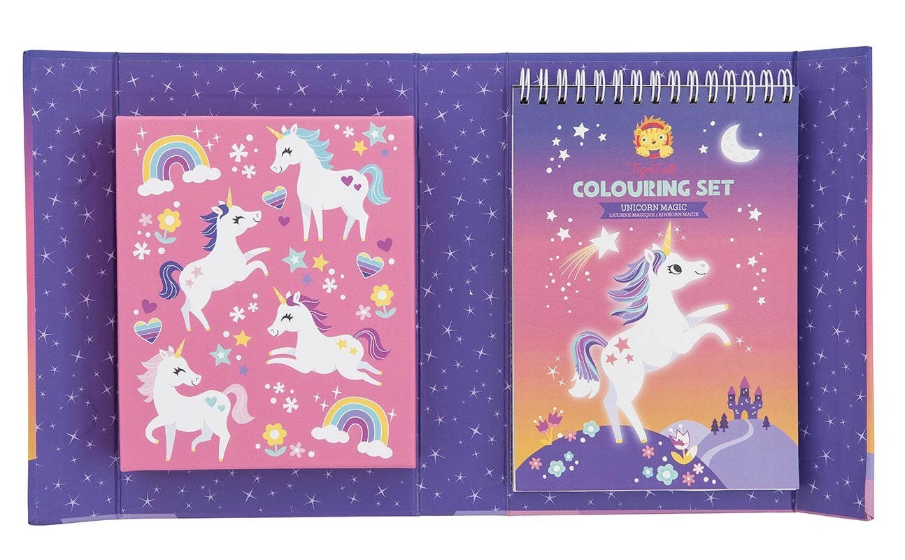 Tiger Tribe: Colouring Set - Unicorn Magic