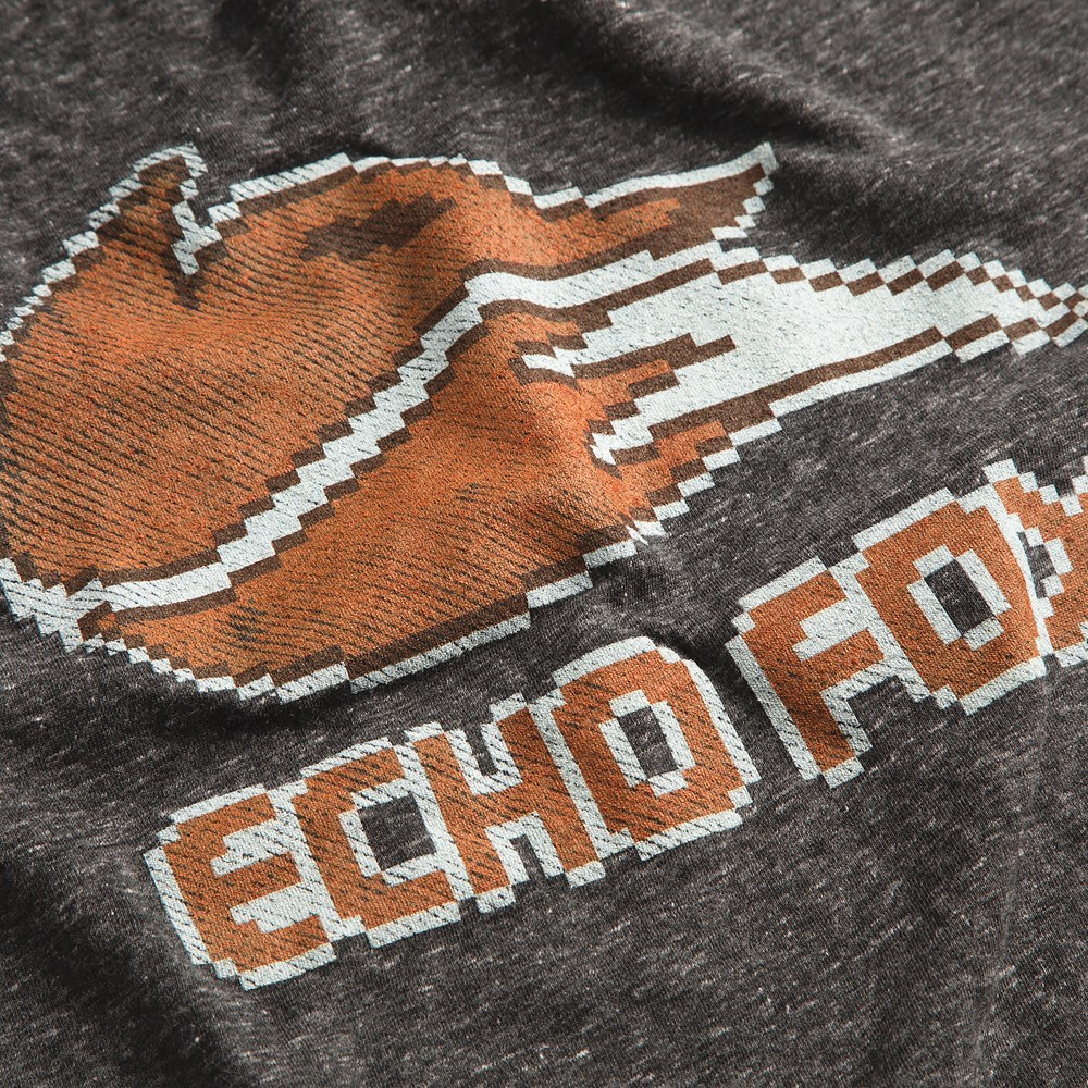 Echo Fox Weathered 8 Bit Logo Premium Tee image