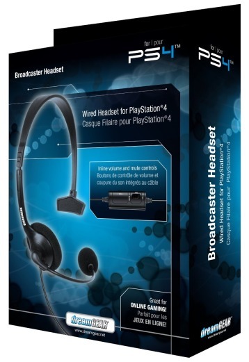 DreamGEAR Broadcaster Headset on PS4