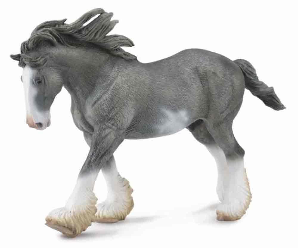 CollectA - Clydesdale Stallion (Black Sabino Roan) image