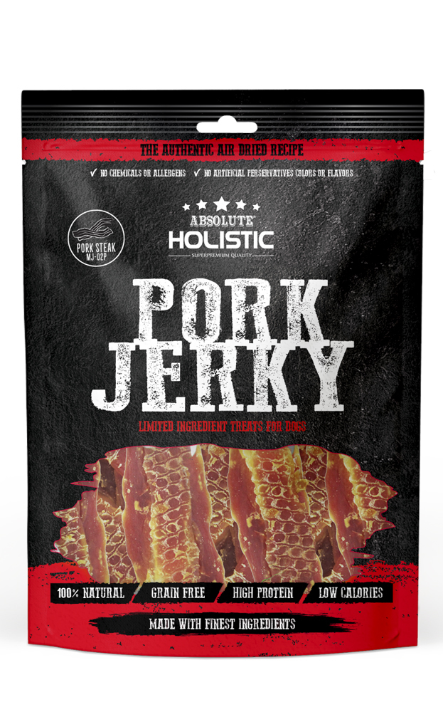 Absolute Holistic Pork Jerky for Dogs 90g image