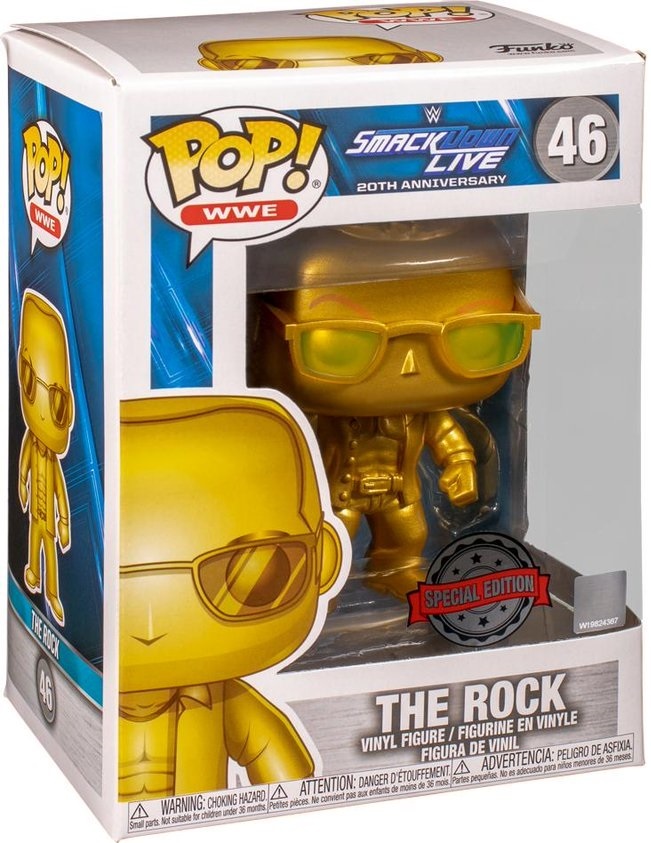 WWE: The Rock (Gold Metallic) - Pop! Vinyl Figure image