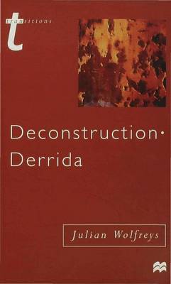 Deconstruction - Derrida by Julian Wolfreys image