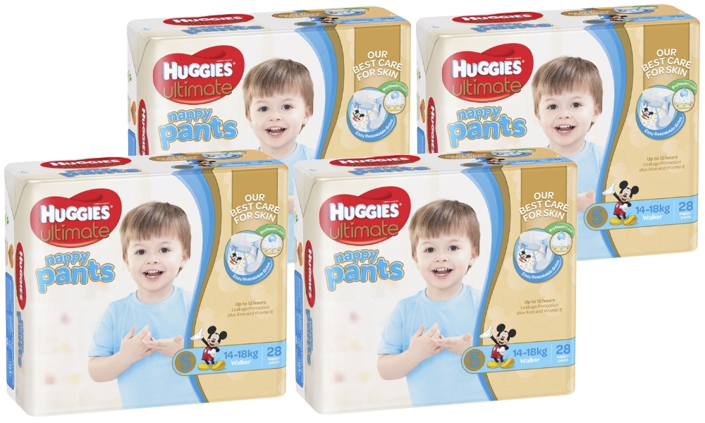 Huggies Ultimate Nappy Pants Bulk Shipper - Walker Boy 14-18kgs (112) image