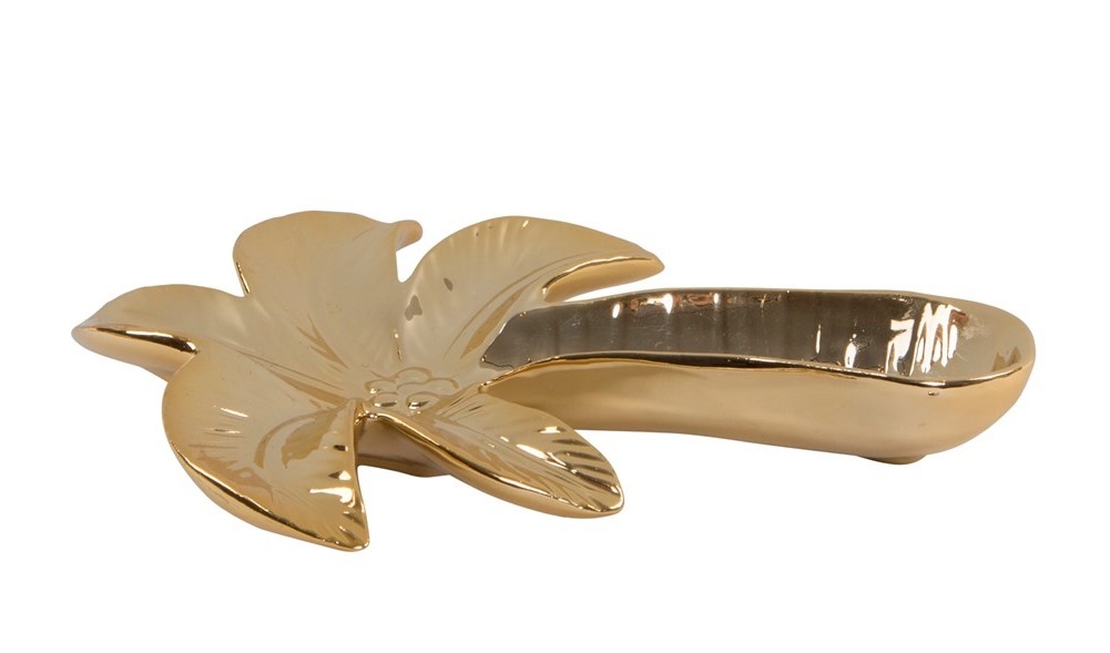 Gold Palm Tree Shaped Trinket Dish Gold Palm Tree Shaped Trinket Dish