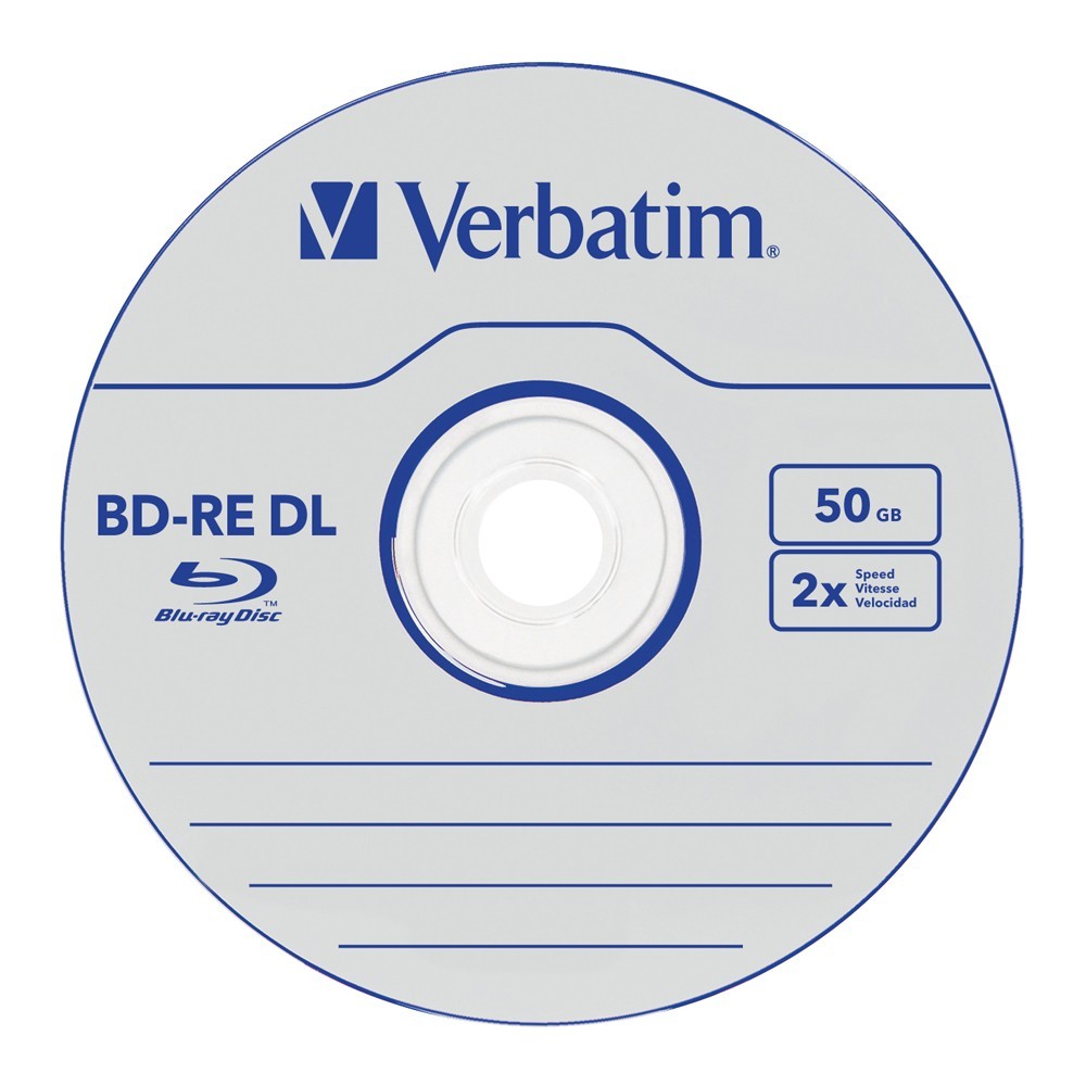 Verbatim BD-RE DL 50GB Jewel Case 2x (5 Pack) image