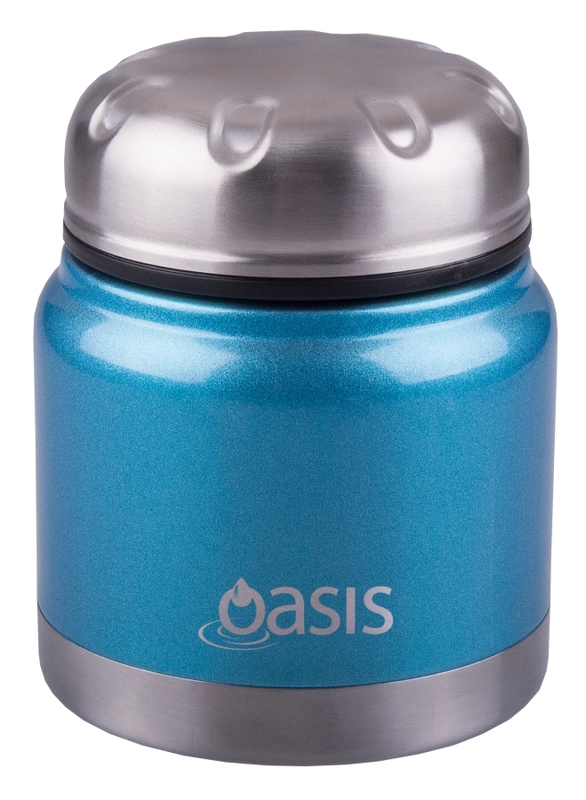 Oasis Canteen Insulated Stainless Steel Food Flask - Topaz Blue (300ml)