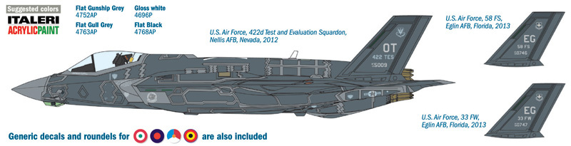 Italeri F - 35A Lightning ll 1/72 Model Kit