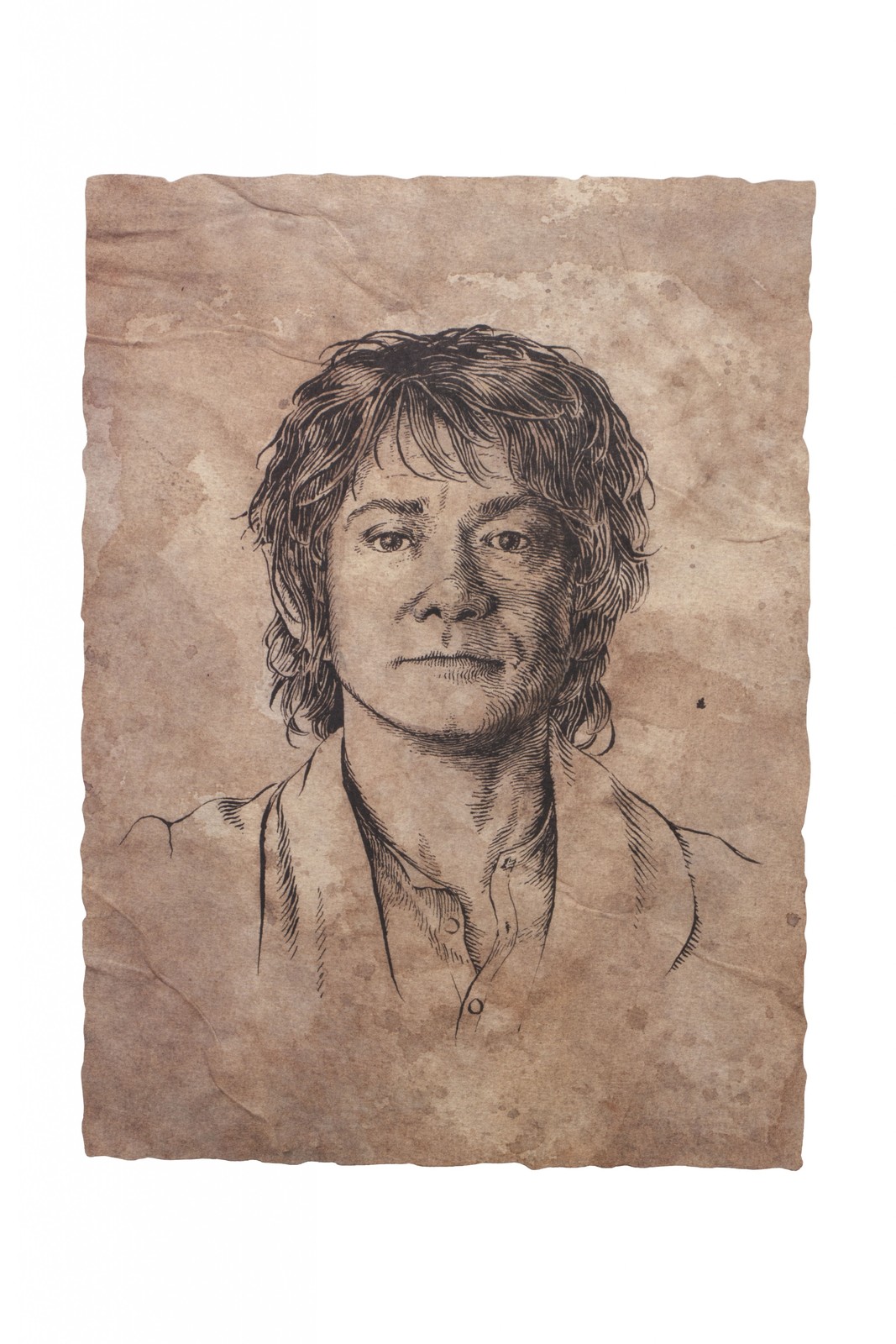 The Hobbit: Portarit of Bilbo Baggins - 14" Art Print image