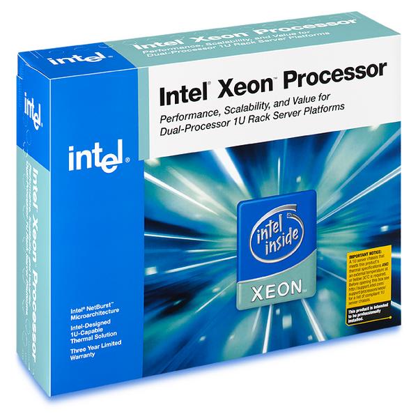 Intel Xeon CPU 3.4Ghz 1MB 800FSB 604-Pin Retail Box With Fan image