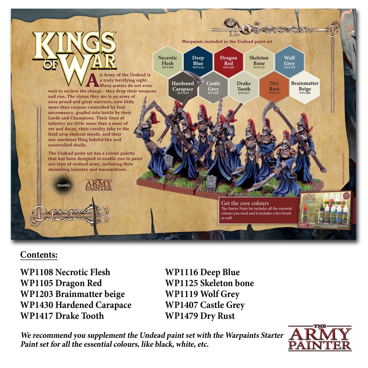 Army Painter Warpaints Kings of War Undead Paint Set image