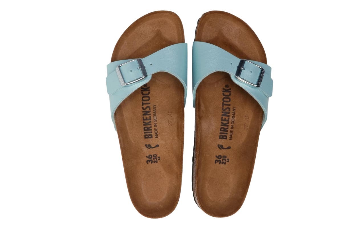 birkenstock madrid graceful faded aqua