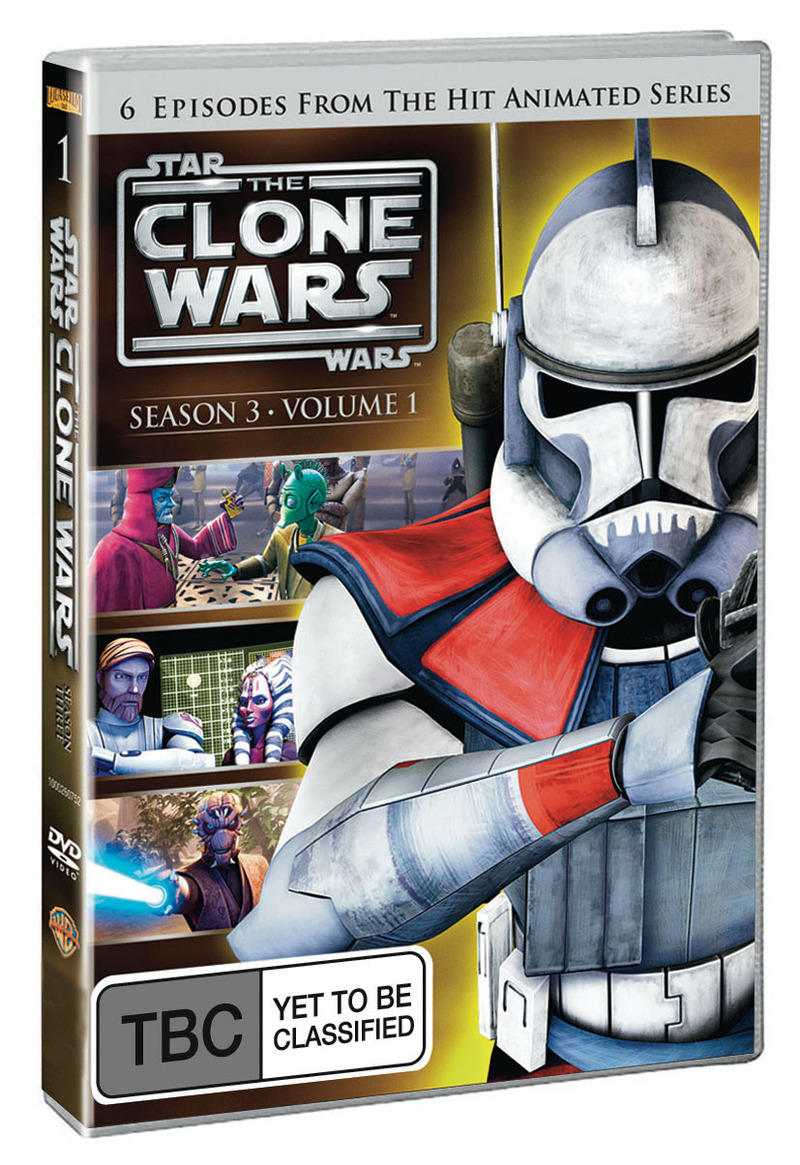 Star Wars: The Clone Wars - Season 3 Volume 1 on DVD image