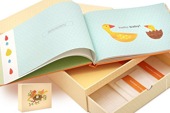 Petit Collage Deluxe Baby Book and Memory Box by Lorena Siminovich image