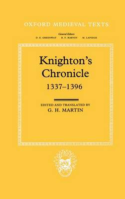 Knighton's Chronicle 1337-1396 by Henry Knighton image