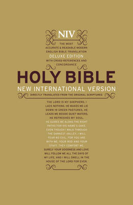 NIV Deluxe Hardback Bible by New International Version image