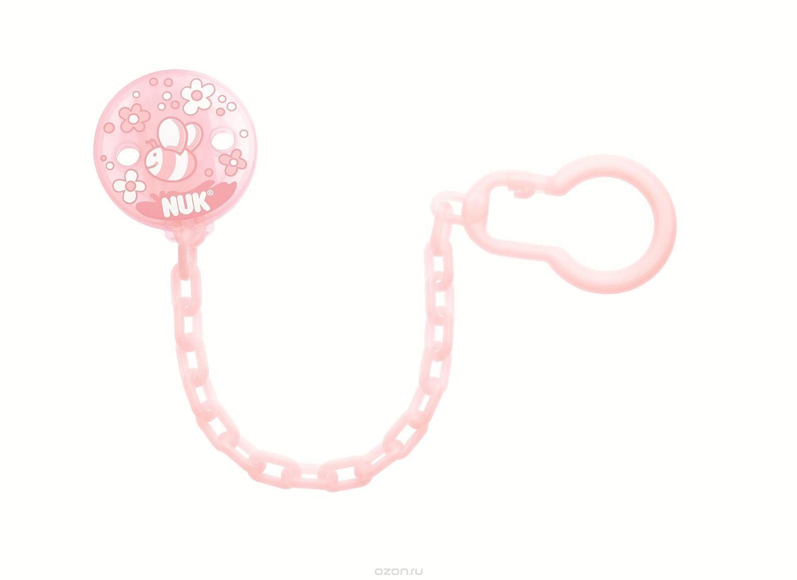 NUK: Soother Chain - Baby Rose