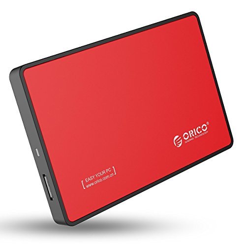 ORICO USB3.0 2.5-inch External Hard Drive Tool Free Enclosure (2588US3) RED image