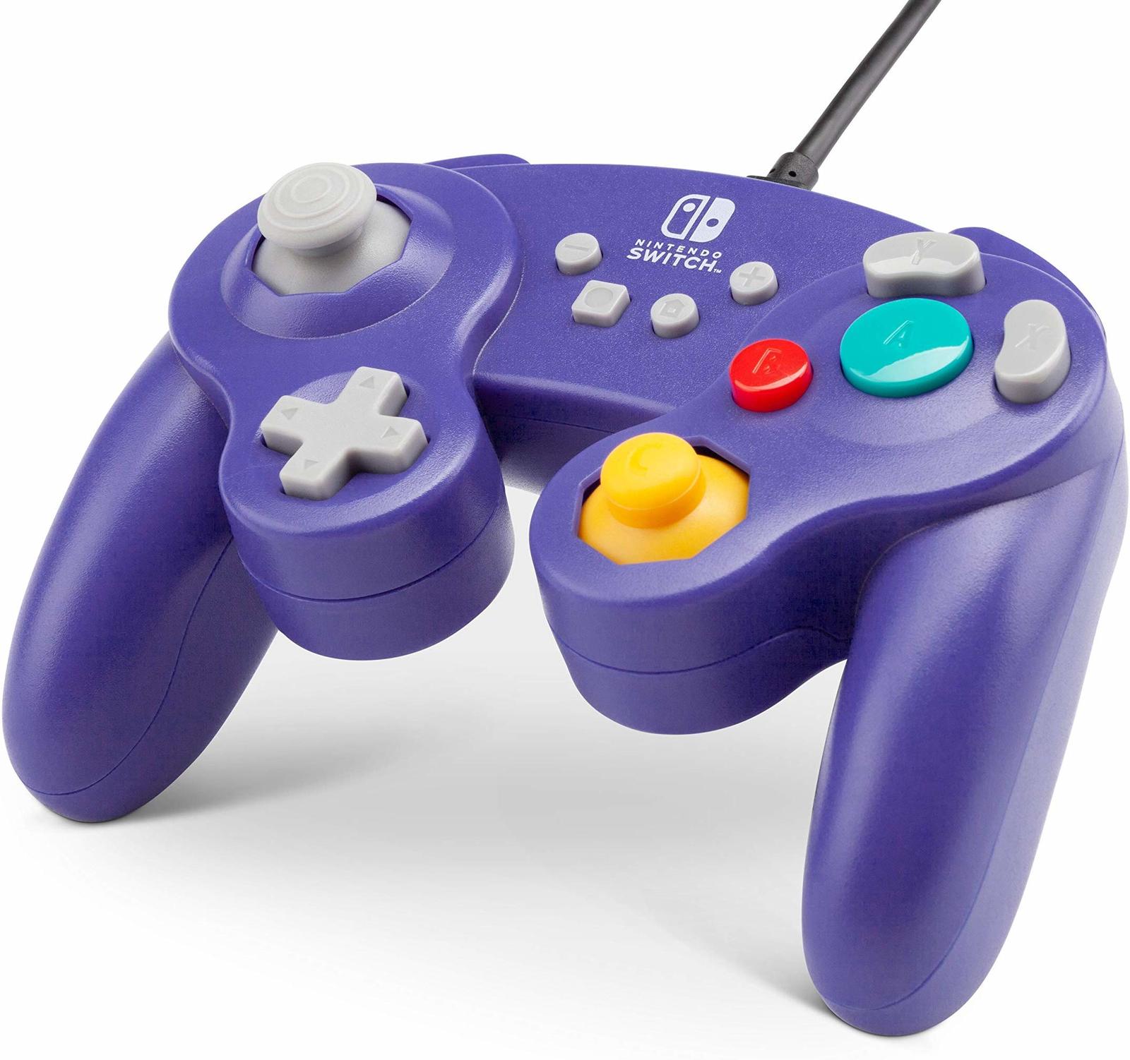 Nintendo Switch Wired GameCube Controller - Purple on Switch