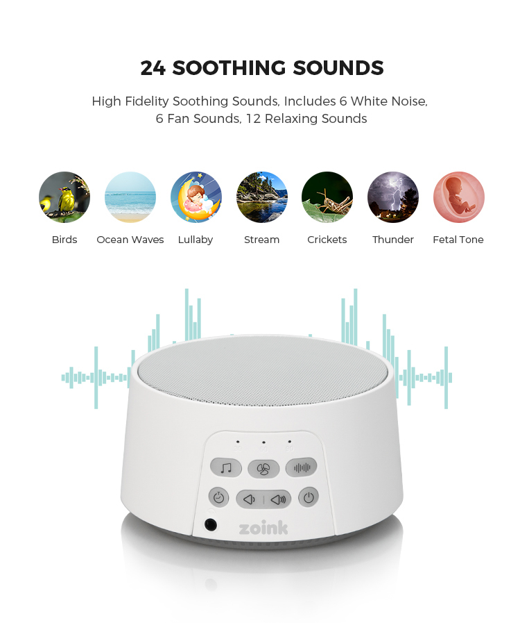 Zoink: Natural Sound White Noise Machine - White image